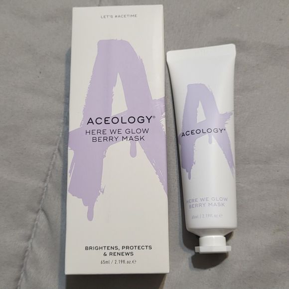 NIB Aceology Here We Glow Berry Mask 65ml/2.19oz - Picture 6 of 7